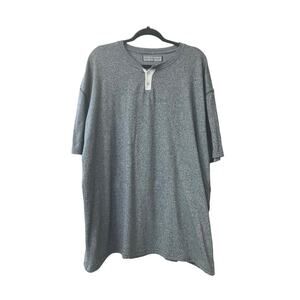 Counter Intelligence Men's Heather Grey Short Sleeve PolyCotton Casual Top Sz 5X